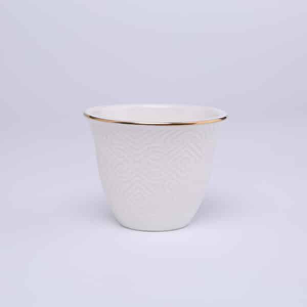 Basic White Ceramic Cawa Cup: CA0201