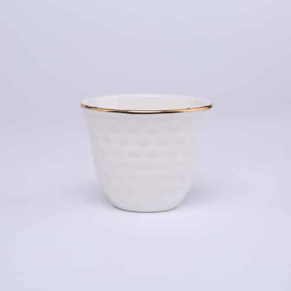 Basic White Ceramic Cawa Cup: CA0204