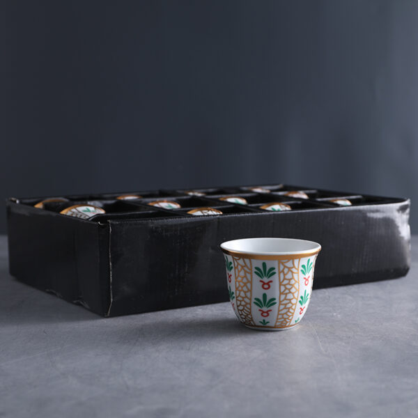 Traditional Pattern Ceramic Kawa Cup: CA0224 - Image 2